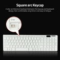 thumbnail image 4 of Amdohai Wireless Keyboard Mouse Combo 2.4GHz Wireless Keyboard 1200DPI Optical Mouse for Home Office Use Share 1 USB Receiver, White, 4 of 8