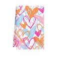 thumbnail image 2 of Toallas de nailon de 17 x 25 pulgadas, regalo de San Valentín, toalla de fibra con estampado de corazones, paño de limpieza, toallas de cocina, aniversario, hogar y cocina, cocina y comedor, utensilio, 2 of 6
