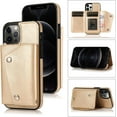 thumbnail image 2 of Compatible with iPhone 13 Pro Max Wallet Case with Card Holder Crossbody Neck Strap Lanyard Handbag Wrist Strap Purse for Women PU Leather Flip Case with Credit Card Kickstands Stand Case Gold, 2 of 16