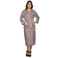 thumbnail image 5 of Moomaya Printed WoMen's Robe Dressing Gown With Pockets Bath Robe Girls, 5 of 6