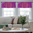 thumbnail image 4 of LALILO Kitchen Curtain Valance Purple Mandala Vintage Rod Pocket Window Curtain 52"x 18" Set of 2, 4 of 5