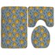 thumbnail image 1 of Juego de alfombras de baño ABPHQTO León Niños Azul 3 piezas, 1 of 2