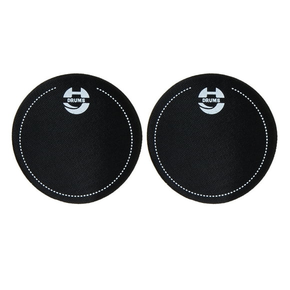 BRIGHTFUFU 2pcs Percussion Drum Drum Set Anti-Collision Refuerzo Etiqueta engomada de un solo paso