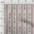 thumbnail image 1 of oneOone Silk Tabby Fabric Arrow & Stripe Geometric Printed Fabric 1 Yard 42 Inch Wide, 1 of 4