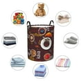 thumbnail image 6 of Fotbe A Cup Of Black Coffee On A Saucer Laundry Basket with Handles, Waterproof Large Laundry Hamper, Wash Bag for Corner Dorm, Rolling Laundry Basket with Handles-Small, 6 of 8