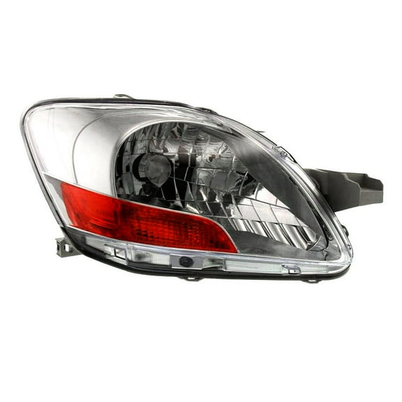 Headlight Lens Housing Right Side Compatible with 2007 2008 2009 2010 2011 2012 Toyota Yaris Sedan 1.5L I4 DOHC 106HP Halogen H4 Replaces 8113052750 81130-52750 TO2519108