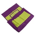 thumbnail image 3 of Bolsillo para respaldo de silla, organizador de suministros para estudiantes con bolsillo para etiqueta de nombre para preescolar, morado y amarillo, 3 of 14