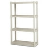 Sterilite Heavy-Duty 4-Shelf Storage Shelving Unit, Light Platinum