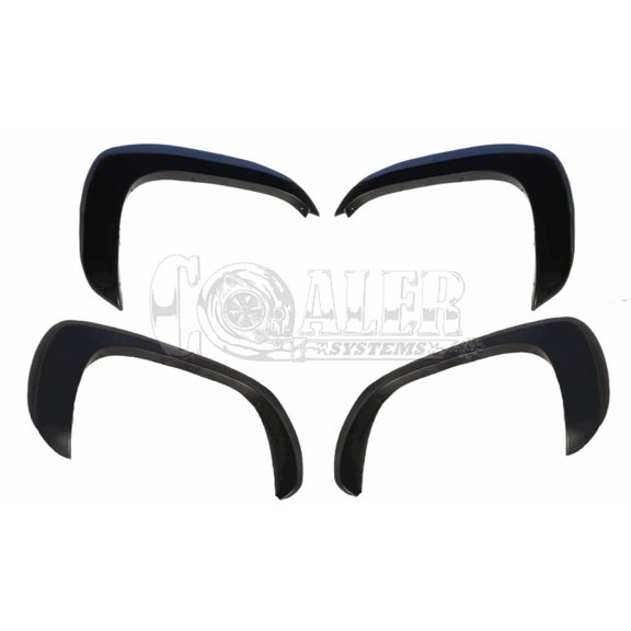 Auto Express Coaler Systems Paintable Fender Flares, Matte Black, Set of 4