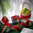 thumbnail image 5 of 1 Roll 10 Yards Red Single Face Velvet Ribbon 2-1/2 inch Wide Christmas Velvet Ribbon Woven Velvet Trim Soft Satin Ribbon for Christmas Tree Wedding Decor Bow Making Gift Wrapping, 5 of 6