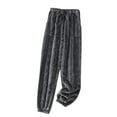 thumbnail image 2 of Azrian Pants for Women 2023, Womens Plus Size Pants Fashion Daily Flannel Trousers Thickened Plus Velvet Homewear Pajama Pant Clearance, 2 of 3