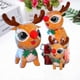 thumbnail image 3 of Cute Brown Plush Christmas Moose Christmas Decoration Doll Ornament Children's Gift Deer Toy (1pcs, Brown), 3 of 5