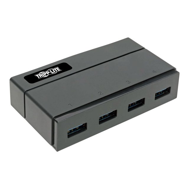 Tripp Lite USB 3.0 SuperSpeed Hub 4-Port for Data and USB Charging - USB-A, BC 1.2, 2.4A