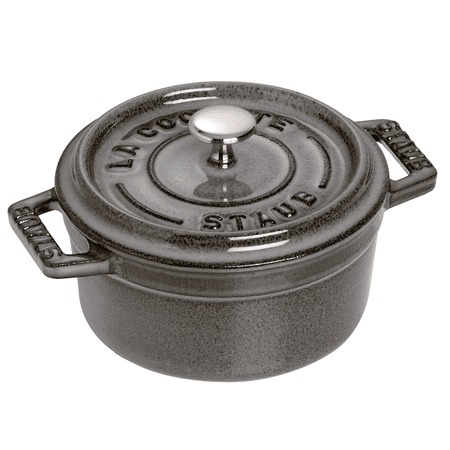 

Staub Cast Iron 0.25-qt Mini Round Cocotte - Graphite Grey