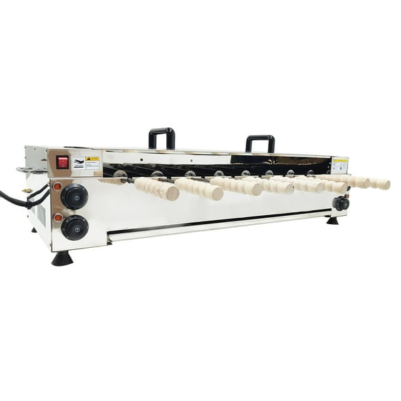 8-Roller Chimney Cake Baking Machine Chimney Cake Oven Ice Cream Cone Maker 220V