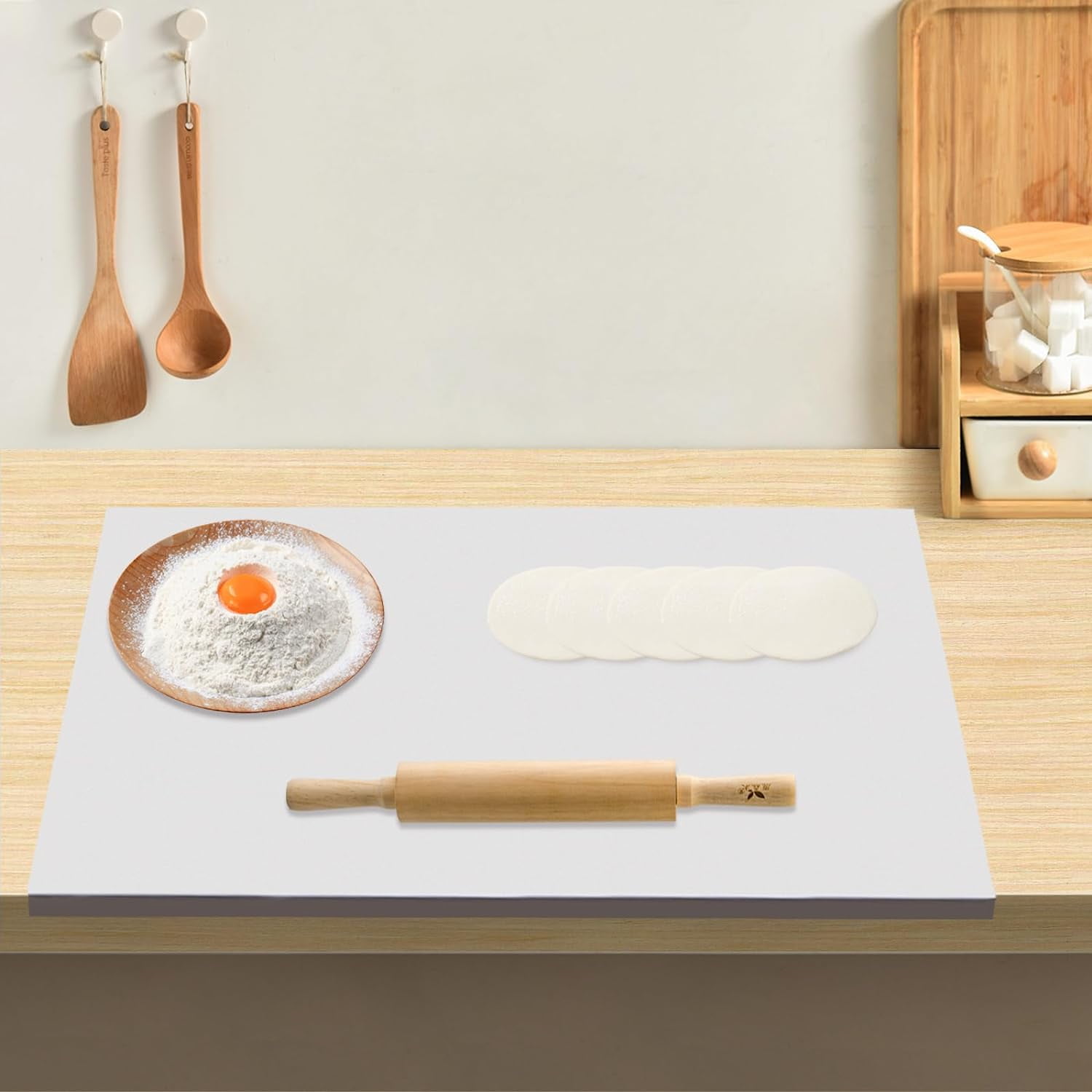 Cutting Board for Kitchen, Stainless Steel Cutting Board, Heavy Duty Chopping Board, Non-stick Pastry Board for Meat, Vegetables, Bread, Cutting Mats (23.62 * 15.7in)