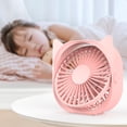 thumbnail image 3 of Frogued Silent Fan 360 Degree Rotation Mute Three-speed Adjustment Strong Wind USB Charging Cooling Portable Powerful Handheld Fan Office Accessory (Blue), 3 of 13