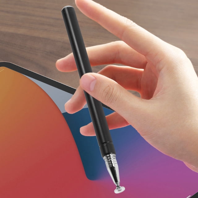 TABLZONE Black Universal Capacitive Stylus Pen for Tablets and Phones Smooth Precision Screen Touch Pen