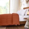 thumbnail image 4 of Modern Threads Rust & Clay Solid Reversible All-Season Down Alternative Adult Bed Comforter, Twin, 4 of 10