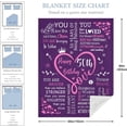 thumbnail image 3 of 50th Birthday Gifts for Women Blanket 60" X 80", Funny 1972 Anniversary 50th Gift Idea Throw Blankets, 50-Year-Old Birthday Decorations for Her, Mom, Wife, Birthday Gifts for Women Turning 50, 3 of 6