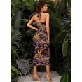 thumbnail image 2 of Women's Mini Es Summer Sexy Off Shoulder Short Sleeve Sequin Ruffle Irregular Es S-2xl, 2 of 5