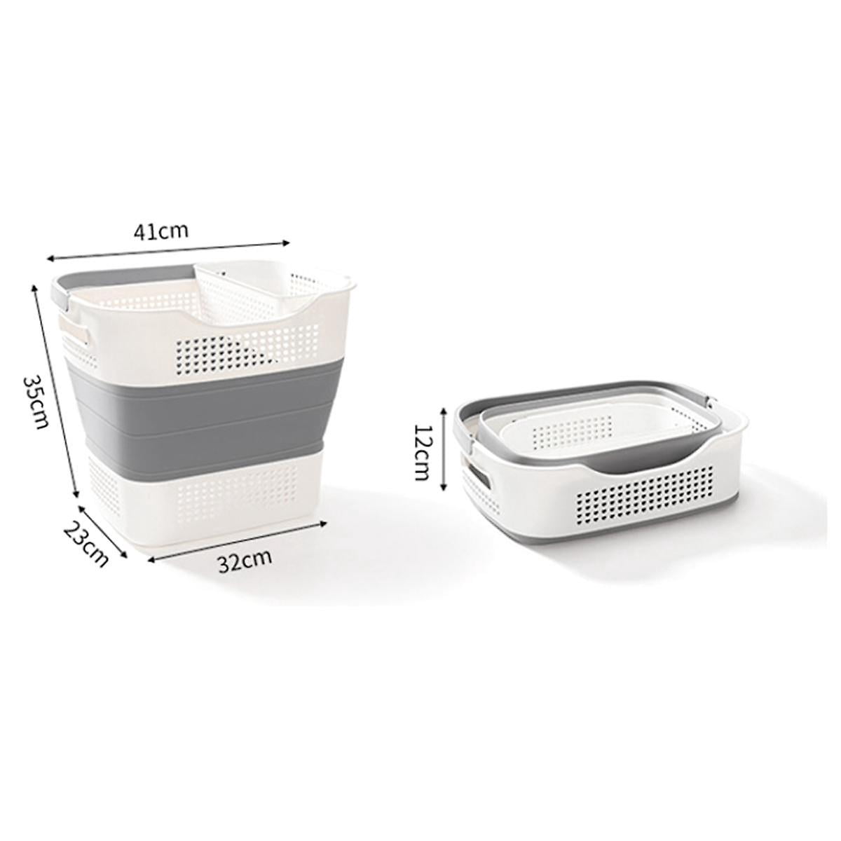 Laundry Basket, Foldable Laundry Basket Pp With Handles,-up Storage Container/hamper
