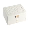 thumbnail image 2 of KLKCMS Jewelry Box 2 Layers Multifunctional Jewelry Case for Rings Trinkets Glasses White, 2 of 9