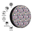 thumbnail image 5 of Rv Spare Tire Cover 14 inch - French Bulldog Colorful Flower Tire Covers for Trailers, Adjustable Camper Spare Tire Cover, 5 of 7