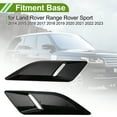 thumbnail image 3 of Unique Bargains Hood Air Outlet Vent Cover Trim for Land Rover Range Rover Sport 2014-2023 Hood Engine Bonnet Air Vent Outlet Cover Bezels ABS Black, 3 of 6