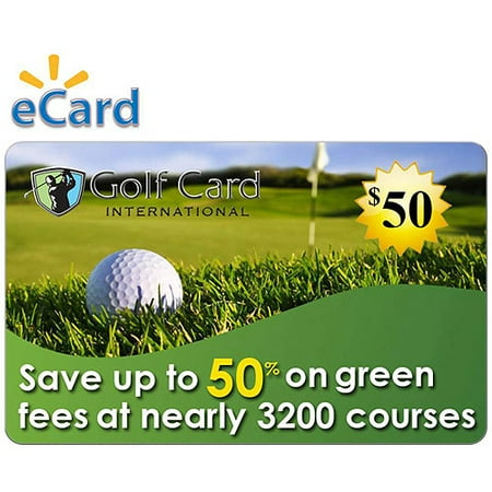 Golf International Membership $50 Gift Card (email (Best Golf Gift Cards)