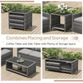 thumbnail image 4 of AECOJOY 7 Pieces Patio Furniture Set with Two Storage Boxes, Outdoor Rattan Conversation Set with Cover，All-Weather PE Wicker Sectional Sofa Outdoor Furniture for Garden, Backyard,  Black Rattan&Grey, 4 of 6