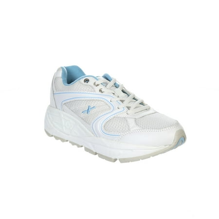 Xelero Matrix - Women's Motion Control Walking Shoe - White/Lt Blue (Best Motion Control Shoes For Women)