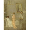 thumbnail image 2 of Whistler, James McNeill 25x32 White Modern Wood Framed Museum Art Print Titled - Whistler in his Studio 1865, 2 of 4