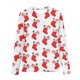 thumbnail image 4 of Conjuntos de blusas y camisas de cuello redondo y manga larga con estampado navideño para niños Camisa de manga larga con cuello redondo y cintura elástica Pantalones largos Conjunto de traje de casa, 4 of 6