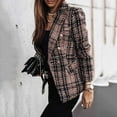 thumbnail image 1 of Vedolay Blazer Jackets for Women Suit Jackets for Women Blazer Casual Long Sleeve Open Front Business Lapel Suit Jackets with Pockets,Brown 3XL, 1 of 5