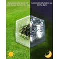 thumbnail image 3 of 4Pcs Solar Brick Lights, Waterproof LED Garden Brick Lights with Light Sensor for Landscape Lighting Pathway Paving Decking Yard Decoration, 3 of 6