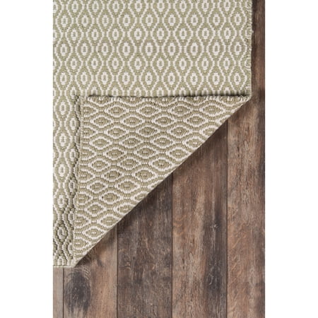 Erin Gates by Momeni Newton Davis Green Hand Woven Indoor Outdoor Rug 5 X 7 6
