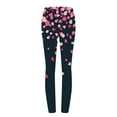 thumbnail image 4 of EQWLJWE Women Valentines St. Patrick's Day Legging New Trend Love Heart Print Elastic Slim Yoga Bootcut Pant Skinny Fitness Tights New Year Gifts(Black,S-3Xl), 4 of 4