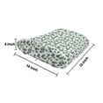 thumbnail image 5 of Leaf Lumbar Pillow, Watercolor Style Pattern Dollar Eucalyptus Leaves and Branches, Soft Back Cushion for Office Chairs with Adjustable Straps, 14" x 13", Green Pale Brown White, by Ambesonne, 5 of 7