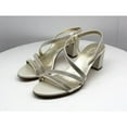thumbnail image 5 of Naturalizer Women's Vanessa2 Strappy Heeled Sandals White Satin 9W, 5 of 5