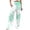 j22-Light Green, variant on Womens Casual Palazzo Pants Tie Dye Print Elastic Waist Baggy Wide Leg Pants With Pockets Ladies Autumn Everyday Trousers,L
