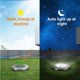 thumbnail image 2 of Luz solar para suelo para exteriores, luz solar de disco para jardín, luz solar LED IP65 a prueba de agua para jardín, patio, césped, camino (paquete de 8), 2 of 3