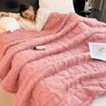 thumbnail image 5 of Isvgxsz Coral Fleece Blanket Plush Throw Fuzzy Super Soft Reversible Microfiber Flannel Blankets for Couch, Bed, Sofa Ultra Luxurious Warm and Cozy for All Seasons, 5 of 5