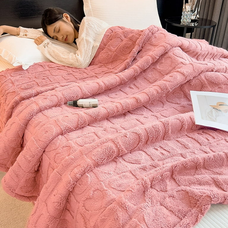 Gauze Blanket Thick Cotton Winter Blanket XIAOLE Thick Coral