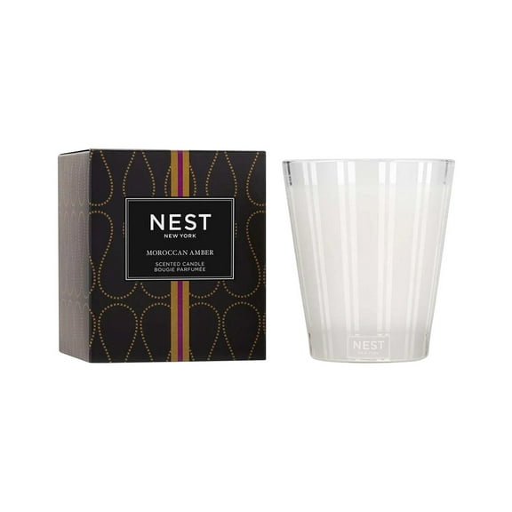 NEST New York Moroccan Amber Classic Candle, White