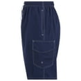 thumbnail image 3 of iBerryNY Mens Swim Trunks Adult Male Board Shorts Quick Dry, Cargo Pocket, Navy Blue, Large, 3 of 4