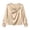 Gold, variant on Women V-Neck Twist Knot Satin Blouse, Long Sleeve Silky Dressy Top with Button Cuffs, Elegant Work Casual Satin Shirt Solid Colors (Green,XXXL)
