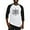 Black/White, variant on CafePress - Psi Upsilon Black And White Crest Baseball Jersey - Cotton Baseball Jersey, 3/4 Raglan Sleeve Shirt