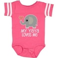 thumbnail image 3 of Inktastic My Yaya Loves Me Grandchild Boys or Girls Baby Bodysuit, 3 of 5