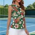 thumbnail image 5 of Uorisanigo Tropical Flowers Golf Womens Quick Dry Athletic Shirts Relaxed Breathable Hiking Running Workout Tops with 1/4 Zipper for Tennis Hiking & Outdoor Sports, 5 of 7